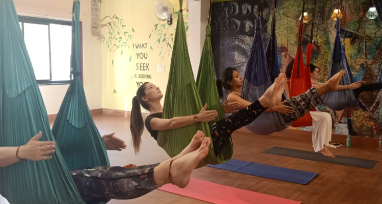 50 hours - 6 Night Aerial yoga Teacher Training  course in Rishikesh india